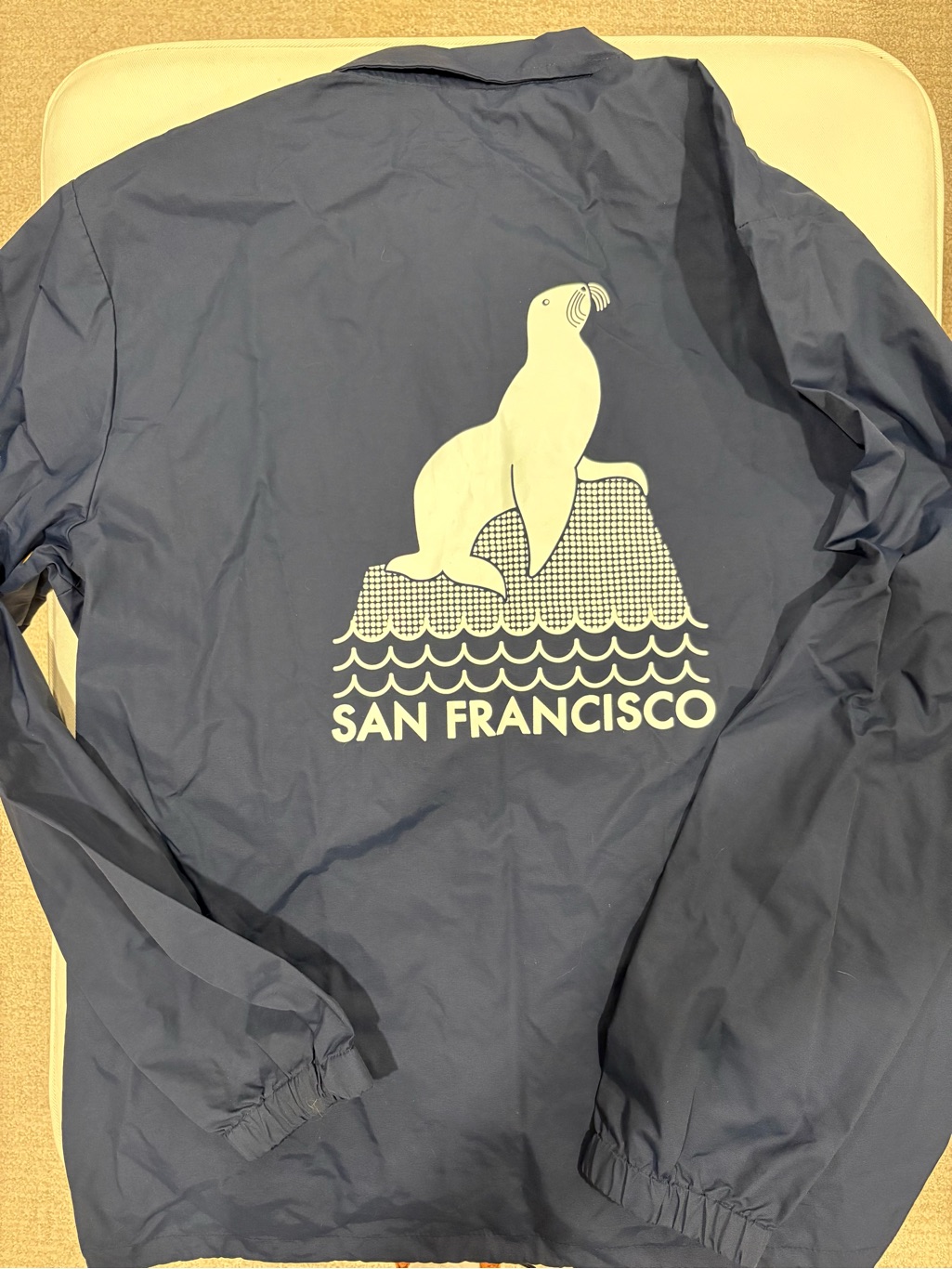 Culk San Francisco Seal Varsity Coaches Rain Jacket Men’s Xl — image 3 of 4